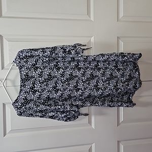 Floral print above thr knee dress